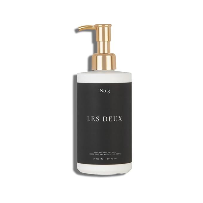 Les Deux Ultra Hydrating Body Lotion for Dry Skin - Moisturizing SKIN MOISTURIZER with Shea Butter, Jojoba Oil, Aloe - All Day Hydration, 10 Fl OZ, No 3 - (Santal, Vetiver, Eucalyptus)