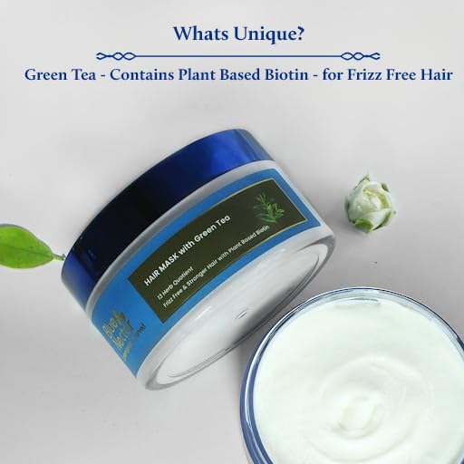Blue Nectar Anti Frizz Hair Mask for Dry & Frizzy Hair | Enriched with Natural Herbs for Hair Growth (13 herbs, 7 Oz)