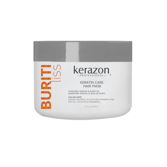 Kerazon Professional Hair Mask Anti Frizz Keratin Care, Moisturizing, Deep Hydration for Dry Damaged Hair Buriti Liss