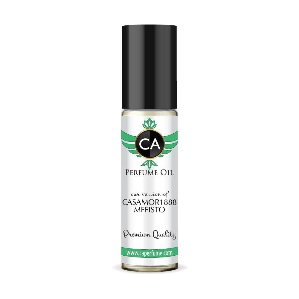 CA Perfume Impression of Casamor1888 Mefisto for Men Fragrance Oil Citrus Aromatic Scent Long Lasting Cologne for Men Travel Size TSA Ready Mini Parfum Body Oil Roll-on 0.33 Fl Oz 10ml