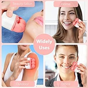 2 in 1 Cool Ice Roller for Face and Eye Facial Roller Personal Skin Care Tool with Carry Case to Reduce Puffiness and Relief Migraine, Pain. Women Mother Gift