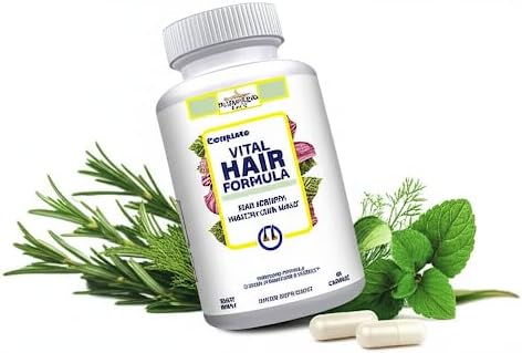 #1 Hair Formula Healthy Vitamins for Men & Women | Nutrients Needed for Hair Growth, Maintain Healthy Skin & Nails, Biotin & More 60 Capsules
