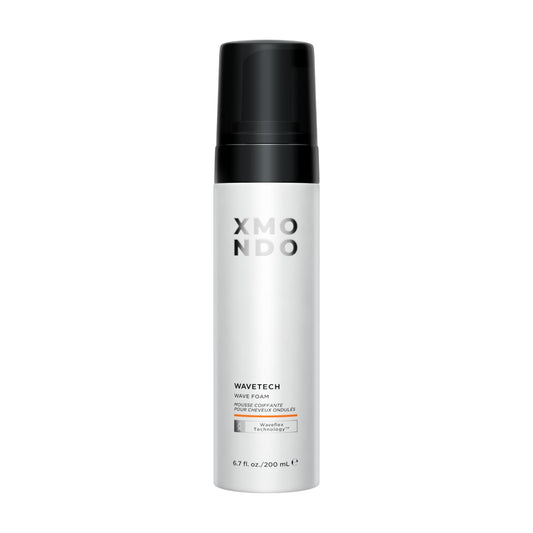 XMONDO Hair Wavetech Wave Foam, Vegan Styling Foam for Wavy Hair with Pro-Vitamin B5 and Nutrients to Hydrate Hair, Enhance Natural Curl Pattern and Fight Frizz, 6.7 Fl. Oz