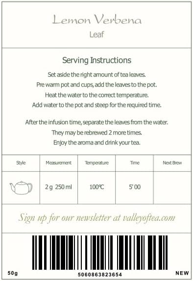 Lemon Verbena Organic Herbal Tea - Handpicked Cedron Loose Leaf Tea - Luisa Verveine or Luiza Leaves - Cedron Herb Dried Lemon Verberna Tea Lemon Verbena Tea Leaves Lemon Tea Leaves