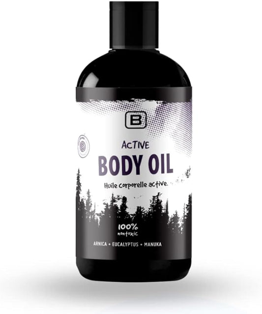 Active Body Oil - CertClean Certified - Organic - | Cruelty Free | Vegan. Toxin free body oil for sport and massage. Therapy oil - Warming & Relaxing for joints and muscles.