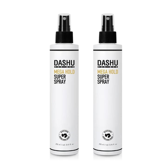 DASHU Hairspray, Mega Hold, Super Hair Spray Extra, Detangler , Long-Lasting , Weather-Resistant, Frizz Ease, Korean Hair Care, 8.45fl oz (Two Bundle)