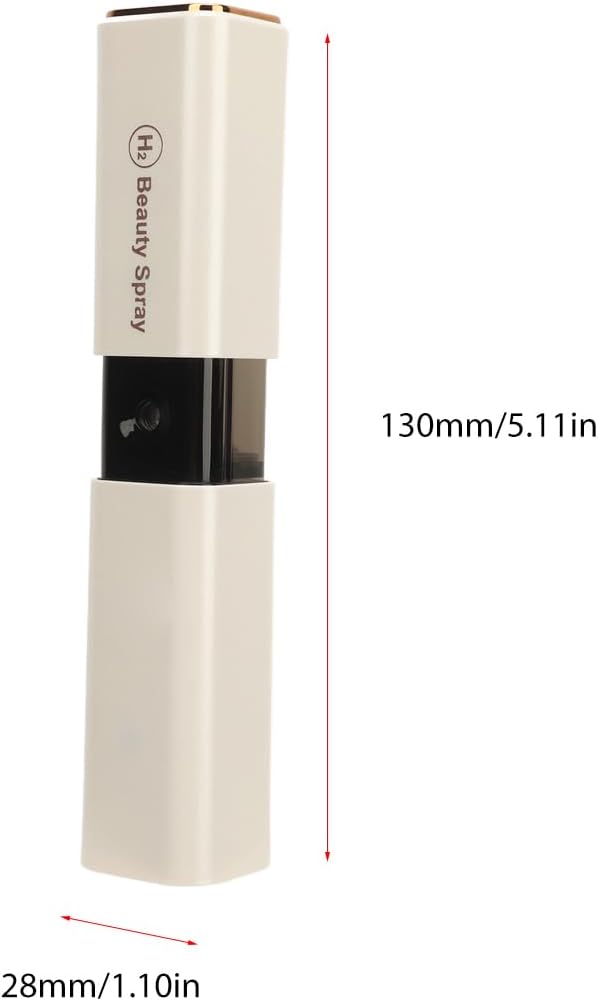 Nano Facial12ml White Mini Face Humidifier, Portable USB Rechargeable Face Humidifier for Hydration Skin Care