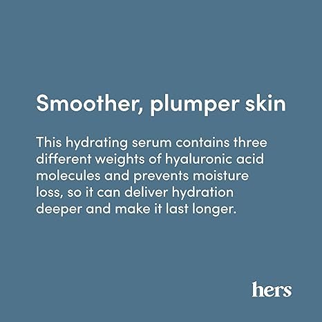 hers Hydrobounce Instant Moisturizer 2 Pack & Triple Plump Hyaluronic Serum 2 Pack Bundle - Face Moisturizer with Squalane - Anti Aging Serum with Hyaluronic Acid - 4 Units Total