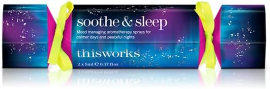 THISWORKS Soothe & Sleep Travel Gift Set Mini's, Deep Sleep Pillow Spray and Stress Check Mood Manager, for Wellness and Calming, Infused with Essential Oils