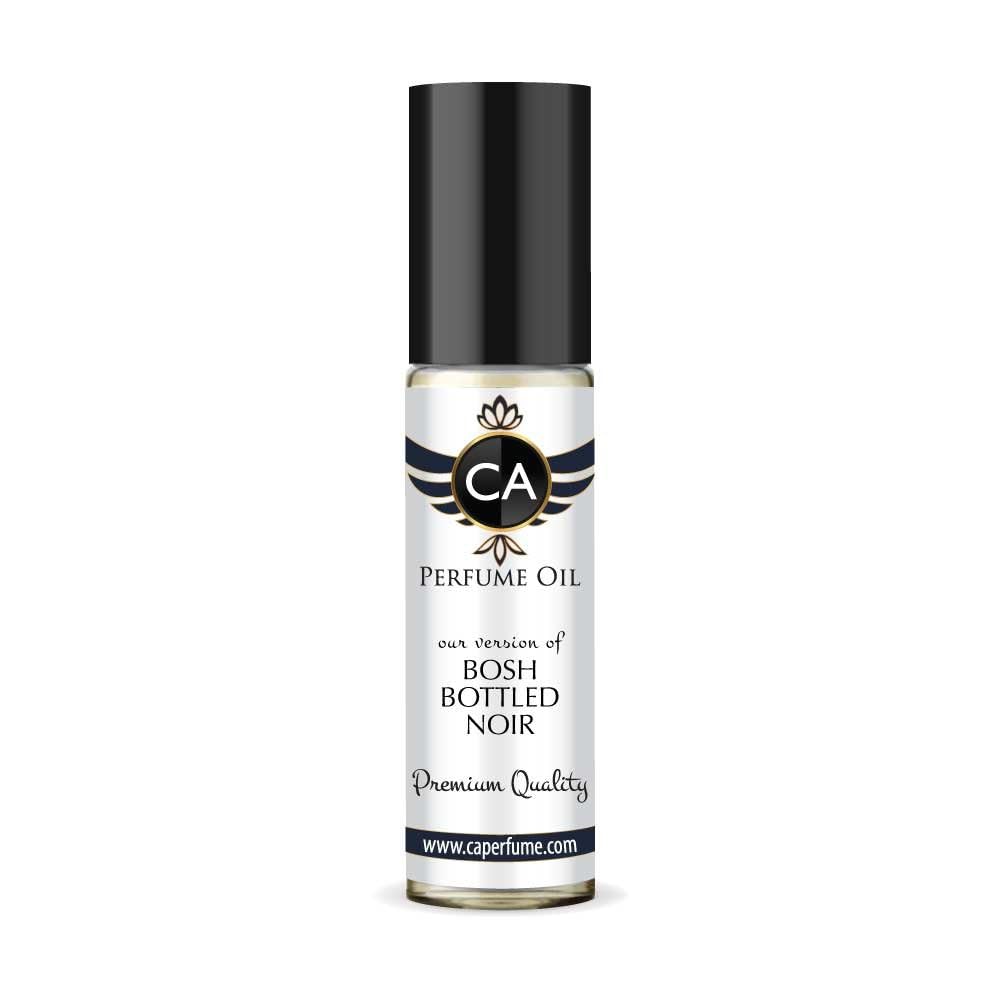 CA Perfume Impression of Bosh Bottled Noir for Men Fragrance Oil Woody Aromatic Scent Long Lasting Cologne for Men Travel Size TSA Ready Mini Parfum Body Oil Roll-on 0.33 Fl Oz 10ml