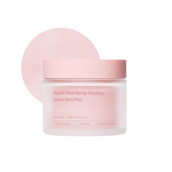 SUNGBOON EDITOR Apple Peel Syrup Coating Glow Skin Pad, facial exfoliant, blemish & dead skin clearing pads, moisturize, hydrating, Korean skincare