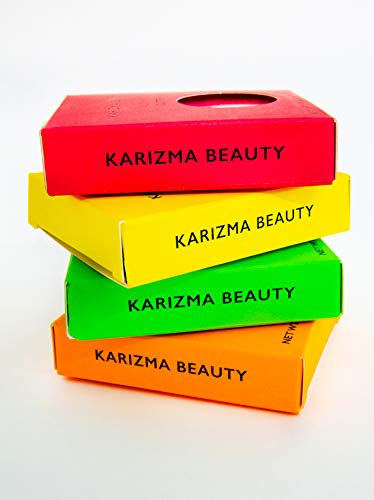 KARIZMA Neon Nights! 4x 10g Chunky Face, Hair, Eye & Body Glitter Set - Neon Yellow, Pink, Orange, Green - Festival, Rave & Event Glitter