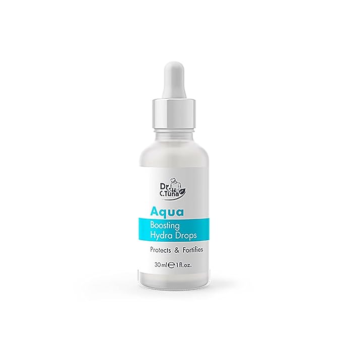 FARMASI Dr. C. Tuna Aqua Boosting Hydra Drops, Hydrating & Brightening Face Serum with Sea Water Complex, Reduce Fine Lines & Wrinkles, Dermatologically Tested,1 fl. oz / 30 ml