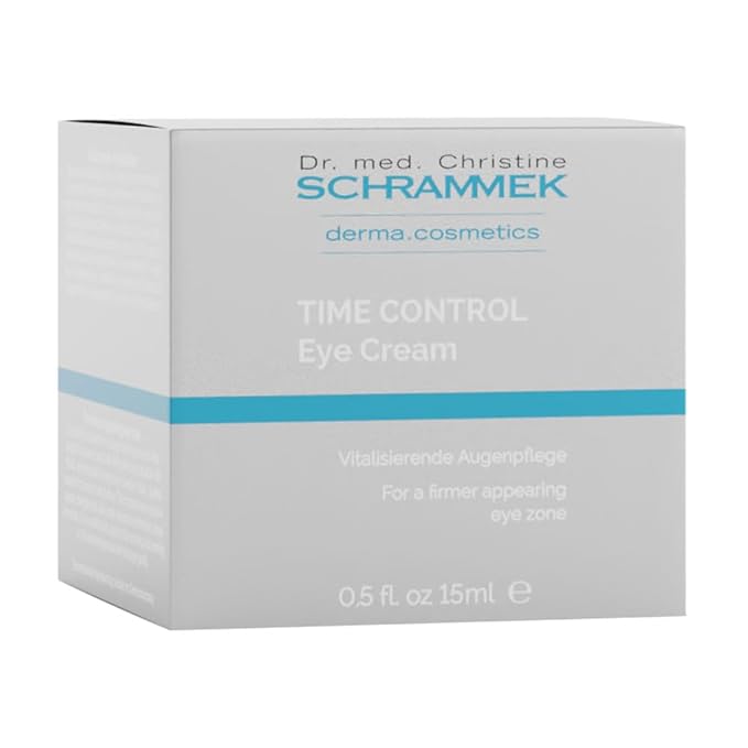 Schrammek TIME CONTROL Eye Cream (0.5 fl oz) - for Demanding Skin - Reduces Circles Under Eyes - with Matrixyl® 3000 & Milk Thistle Oil - Eye Care - Skin Care - Dr