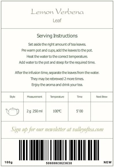 Lemon Verbena Organic Herbal Tea - Handpicked Cedron Loose Leaf Tea - Luisa Verveine or Luiza Leaves - Cedron Herb Dried Lemon Verberna Tea Lemon Verbena Tea Leaves Lemon Tea Leaves