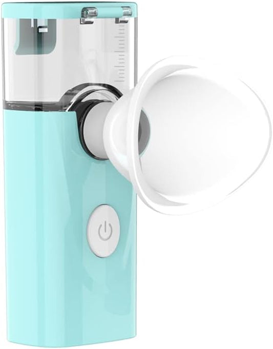 Nano Eye Mist Steam Sprayer Portable Compress for Relief Dry Eyes Eye Fatigue Products Eyelid Eye Care SPA Nebulizer Device Mini Face Eye Moisturizing Cleaning Soothing Steamer-Green