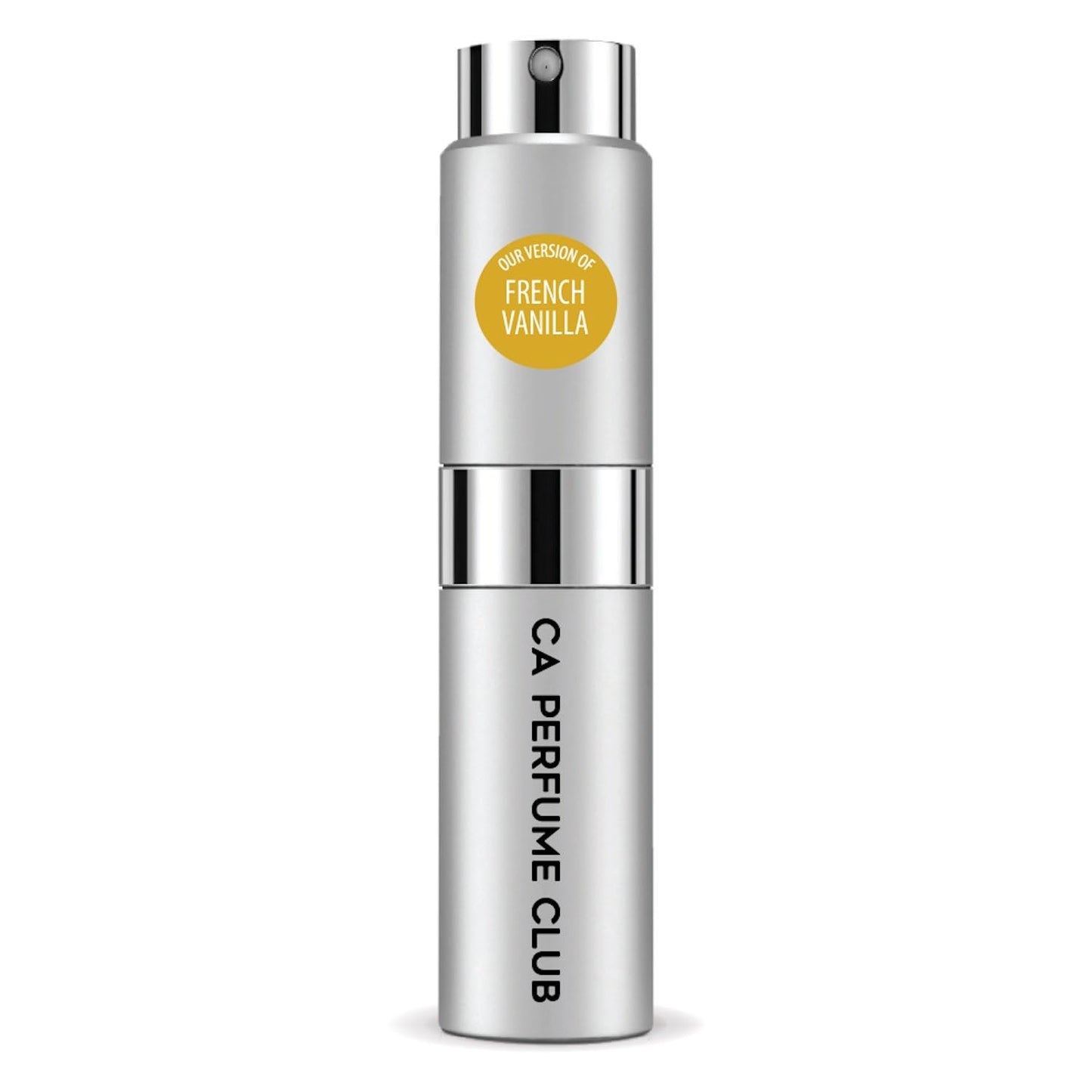 CA Perfume Originals French Vanilla for Women and Men Amber Scent Long Lasting Unisex Fragrance Eau De Parfum Travel Size Refillable Atomizer Spray 0.27 Fl Oz 8ml
