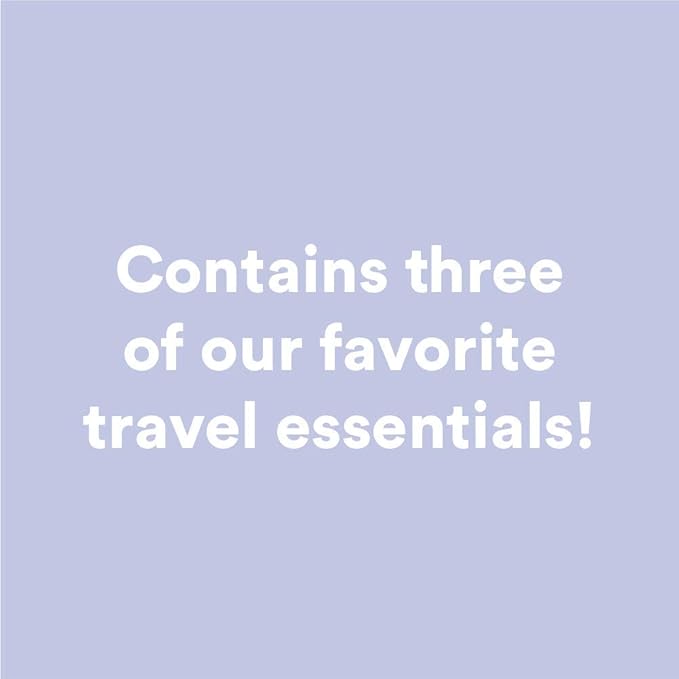 Camille Beckman Classic Collection Travel Trios, English Lavender, Glycerine Hand Therapy 1.35 oz, Silky Body Cream 2 oz, Hand & Shower Cleansing Gel 2 oz