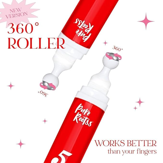 5% Caffeine Eye Cream Anti Aging with 360 Rollerball, Reduce Wrinkles and Dark Circles, Under Eye Cream For Women and Men