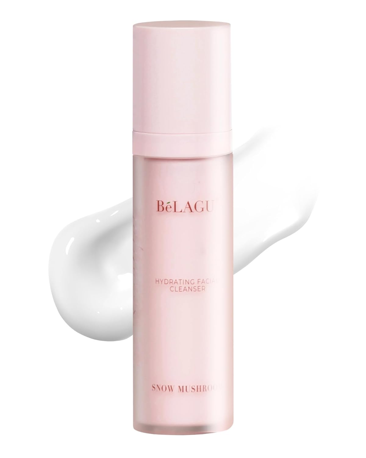 Hydrating Facial Cleanser with Squalane & Snow Mushroom | Gentle Face Wash for Makeup Removal & Soft, Hydrated Skin | Natural, Vegan (4.1 fl Oz)