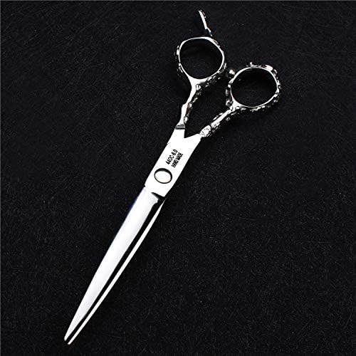 Hairdresser Professional Left-Handed Scissors Set 6/7/7.5/8/9 Inch 440C Hair Sparse Cutting Tools (6 Inches, 2 Pieces-EE)