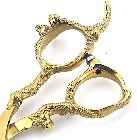 6 inch /7 inch salon professional salon scissors salon hairdresser hair cutting hairstyle pruning tools Japan 440c high hardness stainless steel golden (Gold)