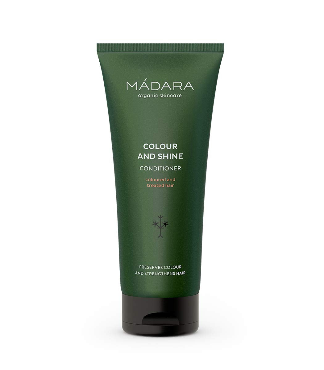 MÁDARA Colour and Shine Conditioner, 200milliliter - Vegan, Natural Conditioner for Coloured Hair, Maintains Colour and Lustre Naturally