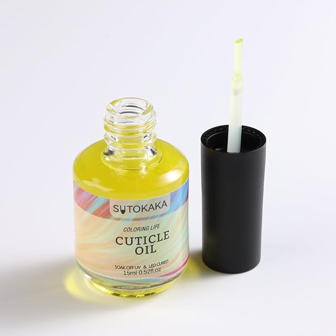 15ml Cuticle Oil, Nail & Cuticle Care Revitalizing Hydrating Oil with Jojoba Oil & Vitamin E for Repaired Thin Nails