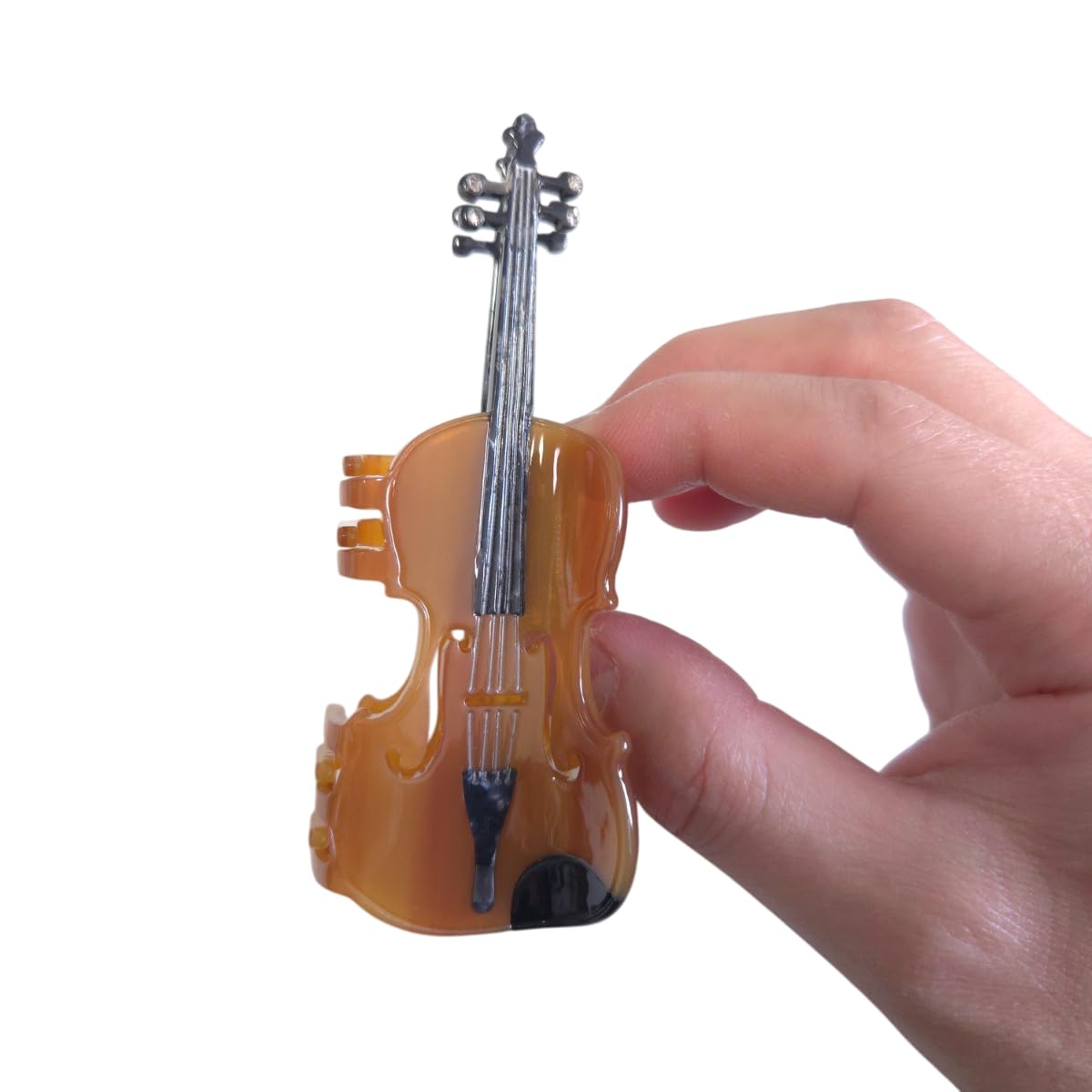 Novelty Violin Instrument Hair Clip,Acetate Claw Clips,Funny Hair Clips for Women