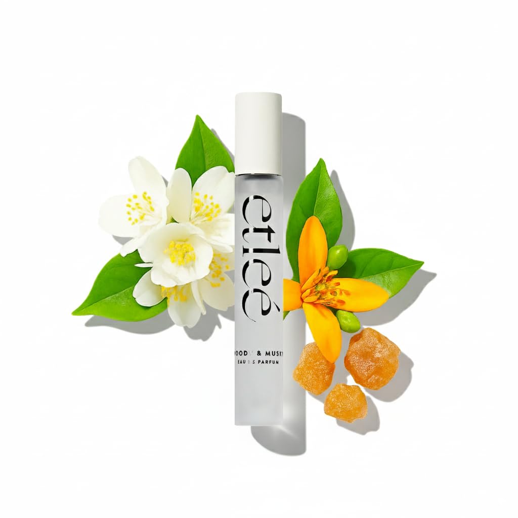 Woody & Musky Eau de Parfum 0.34oz, Long Lasting Perfume Inspired by Missing Person, Floral Woody Balsam Musk Notes With Citrus Bergamot, Jasmine & Sandalwood, Luxury Fragrance for Women & Men