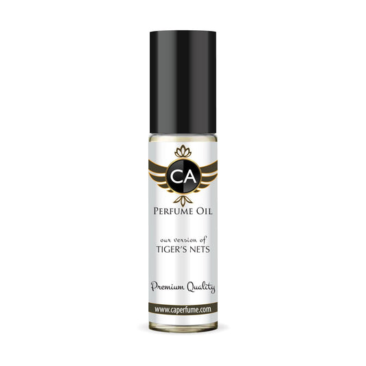 CA Perfume Impression of Tiger's Nets Unisex Fragrance Oil Amber Scent Long Lasting Perfumes for Women & Men Travel Size TSA Ready Mini Parfum Body Oil Roll-on 0.33 Fl Oz 10ml
