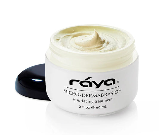 RAYA Microdermabrasion Facial Cream (107), Gentle Resurfacing and Cleansing Solution for Non-Problem Skin, Face Moisturizer, Face Cream for Women, Works to Minimize Fine Lines and Wrinkles, 2oz