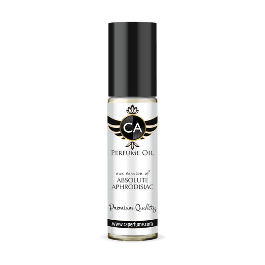 CA Perfume Impression of Absolute Aphrodisiac Unisex Fragrance Oil Amber Spicy Scent Long Lasting Perfumes for Women & Men Travel Size TSA Ready Mini Parfum Body Oil Roll-on 0.33 Fl Oz 10ml