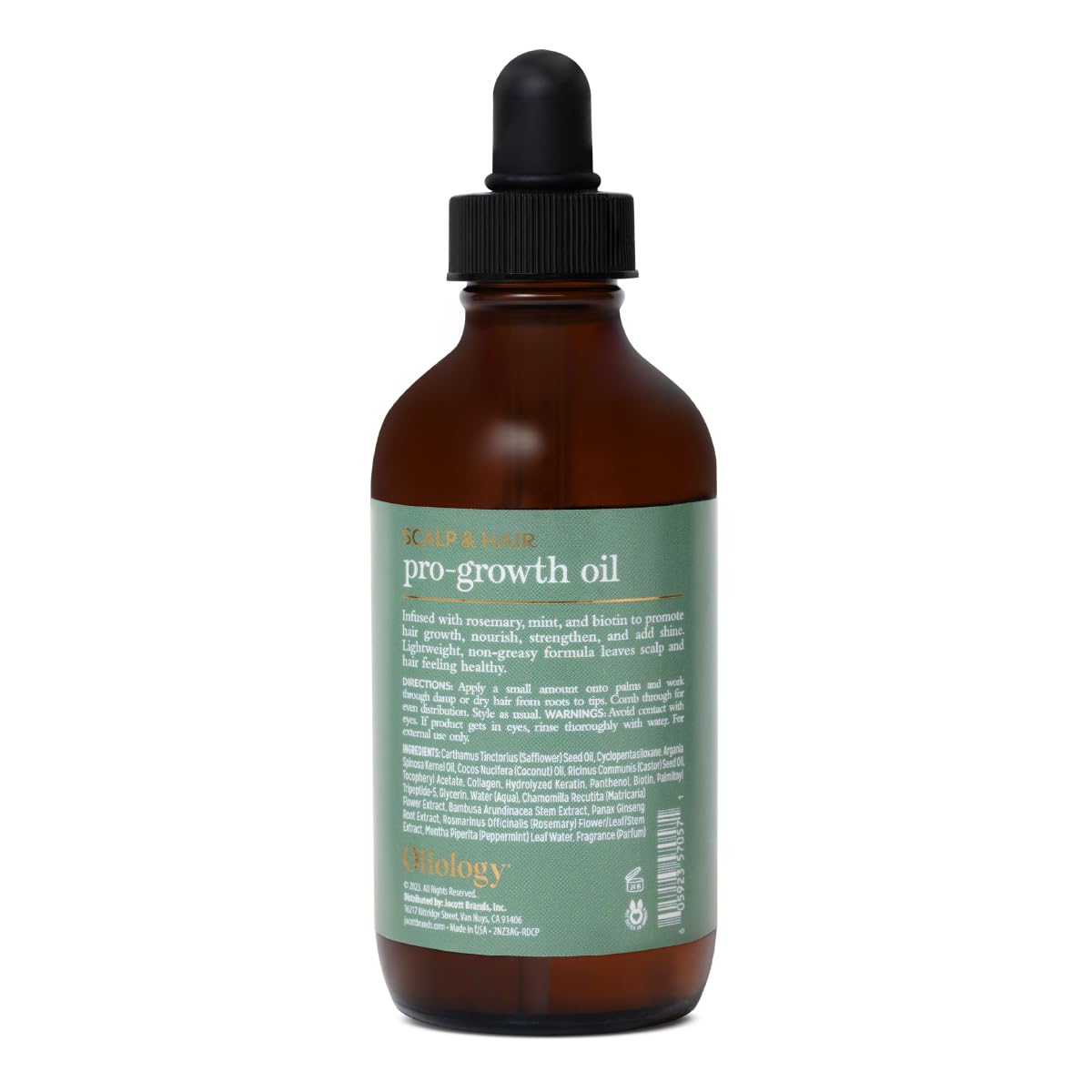 Oliology Scalp & Hair Oil – Nourishing & Strengthening Formula with Rosemary Mint & Biotin | Lightweight & Non-Greasy | Adds Shine & Hydration | 4 (Fl Oz)