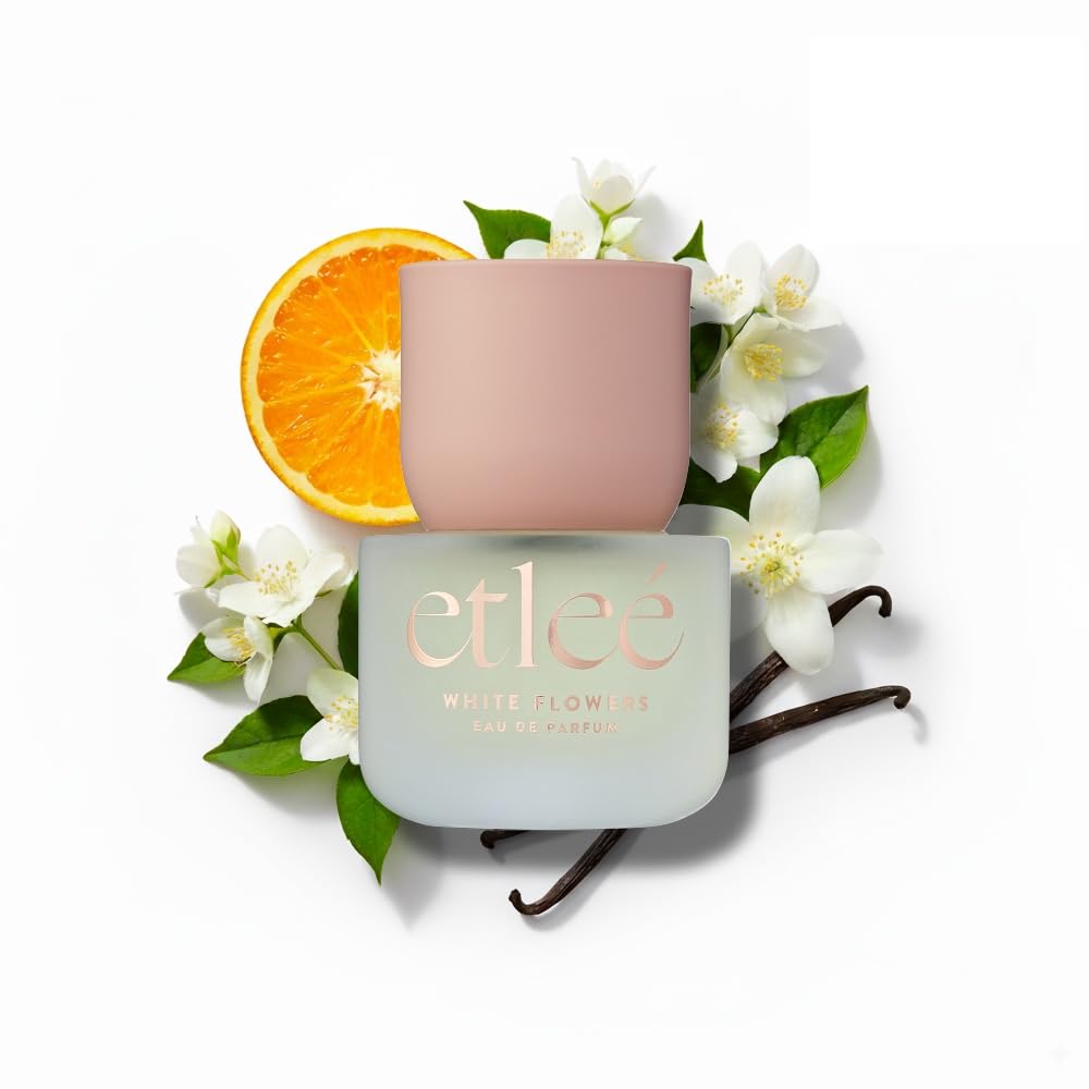 White Flowers Eau de Parfum 1.01oz, Long Lasting Perfume Inspired by Paradoxe, Oriental Fougere Notes With Vanilla, Amber, Musk, Pear, Citrus Bergamot & Orange, Luxury Fragrance for Women & Men