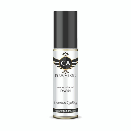 CA Perfume Impression of Dawn Unisex Fragrance Oil Amber Woody Scent Long Lasting Perfumes for Women & Men Travel Size TSA Ready Mini Parfum Body Oil Roll-on 0.33 Fl Oz 10ml