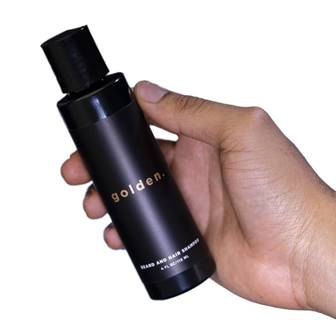 Golden Grooming Co. 3-in-1 Men's Body Wash - Hair & Beard Shampoo - Cleanses, Hydrates, Softens - Body Wash for All Skin Types - Refreshing Scent - Shower Double Pack | Pack of 4