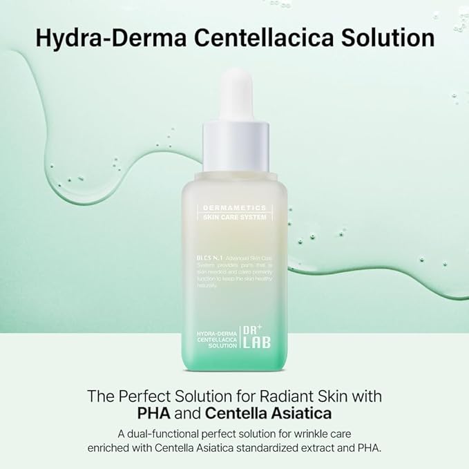 Hydra-Derma Centellacica Solution 1.69 fl oz /50ml Skin Barrier Strengthening Repair Serum Glowing Hydrating Korean Skincare