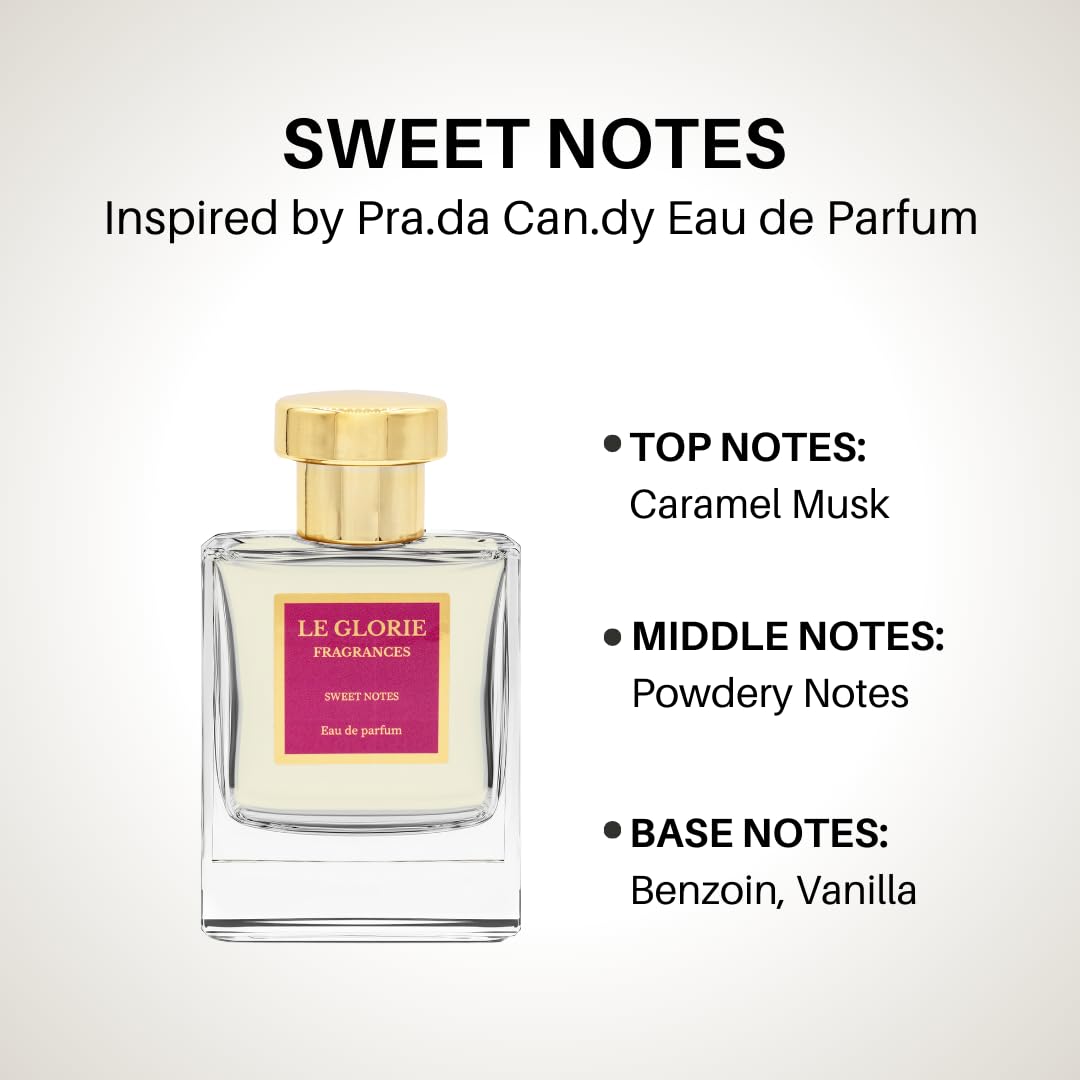 Inspired by Pr*da's Candy, Sweet notes EDP, Long Lasting 12-14 Hours Perfume Spray for Women, All Skin Types, Cruelty Free - 1.7 oz 50ml