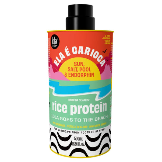 Lola From Rio - Ela E Carioca - Leave-in Protein For All Hair Types, Instantly Detangles, Restores Manageability, Nourishes, Protection from UV Rays, Hard Waters, and Post Exercise Sweat 17.64 Fl Oz