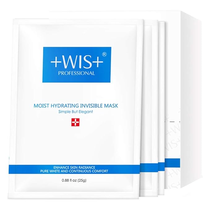 WIS Intensive Hydrating Smoothing Face Facial Sheet Mask 10 Packs, Deeply Moisturizing with Hyaluronic Acid-Witch Hazel for Oil Control & Shrink Pores-Firming & Anti Aging for Men＆Women