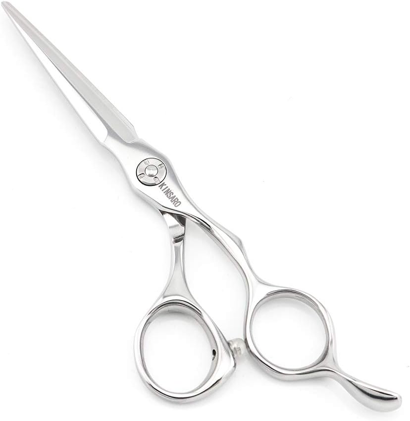 5.5" Professional Hair Scissors to Cut Hair Cutting Haircut Shears 440C Barber Shears Hairdresser Sharp Hair Scissors Bearing Screw KINSARO for Hairdresser Barber or Home Use