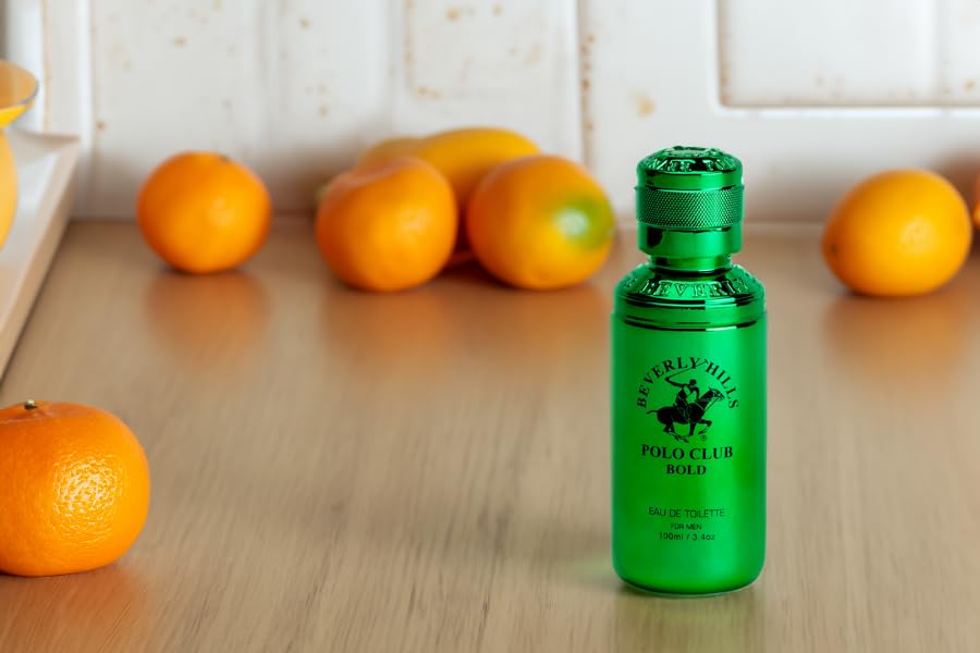 Beverly Hills Polo Club BOLD Men's Eau De Toilette Cologne Bonus Pack | Designer Fragrance Set for Him | 3.4oz Full Size + 0.5oz Travel Spray