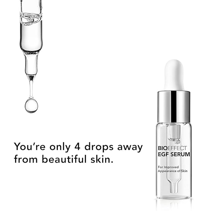 BIOEFFECT EGF Serum with Hyaluronic Acid and Barley Growth Factor, Best Rejuvenating Facial Treatment Fights Wrinkles, Hydrating, Firming, Anti-Aging Skincare for Face & Neck, Oil-Free