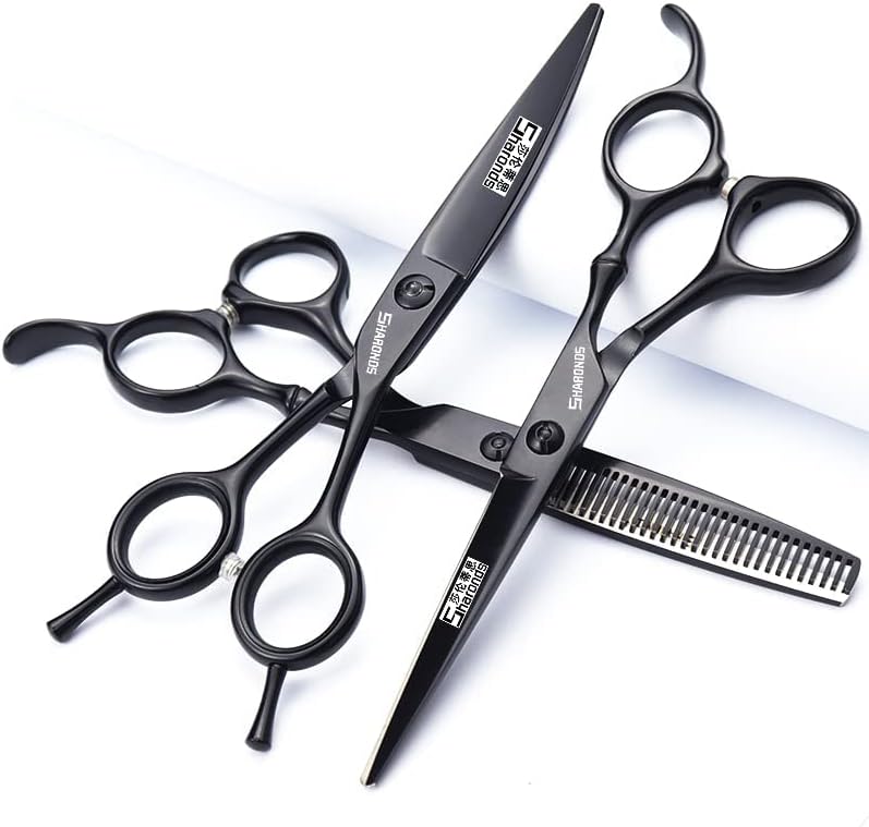 6/7 Inch Hairdressing Scissors Set Barber Shop Hair Scissors Styling Tools (6-inch 3pc)