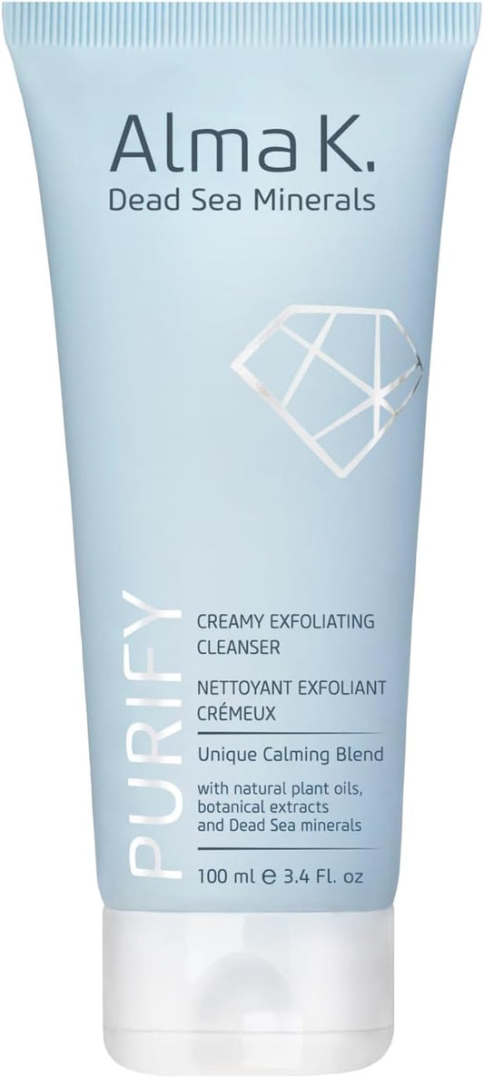 ALMA K Creamy Exfoliating Cleanser - Face Wash for Women - Hydrating Facial Cleanser with Salicylic Acid - Gentle Face for Women - 3.4 oz