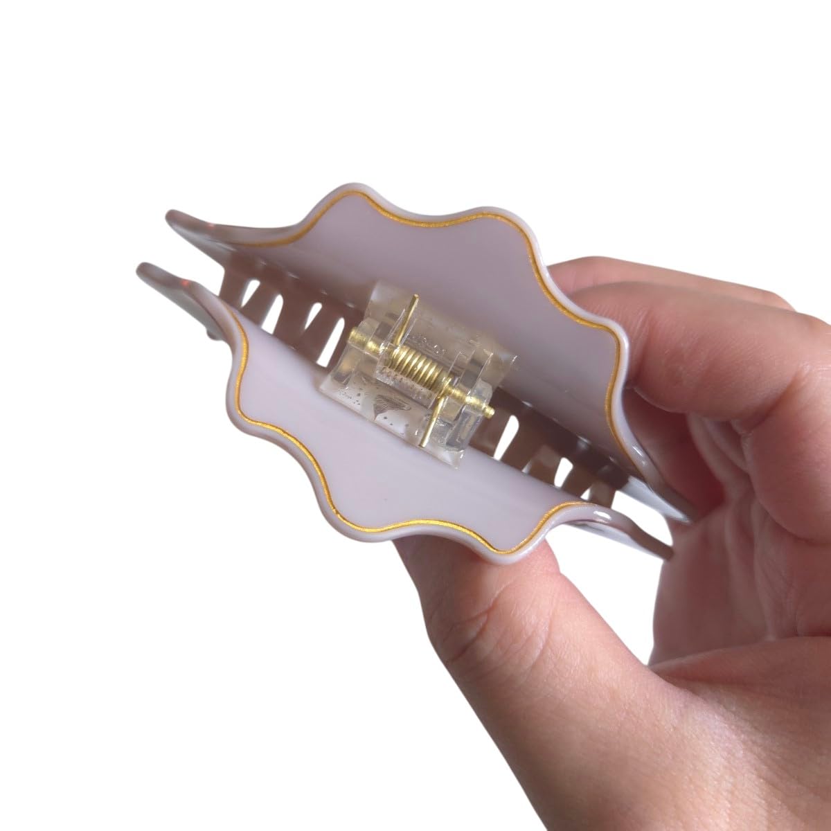 Fantasy Cancer Sign Hair Clips,Novelty Acetate Claw Clip,Zodiac Hair Clips for Women,Grey