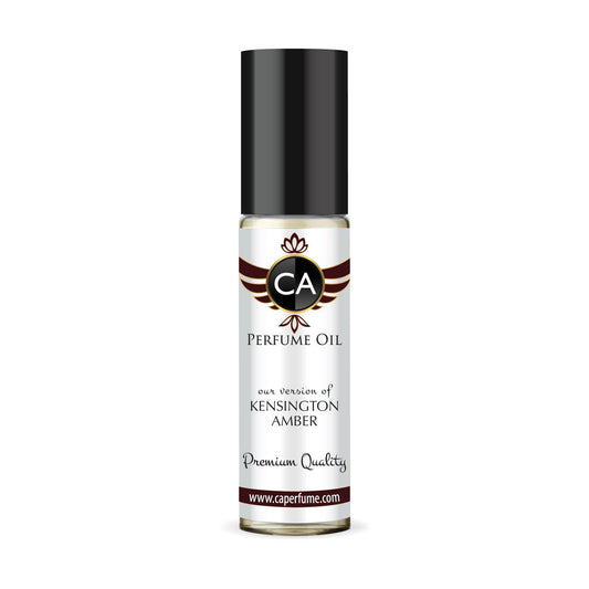 CA Perfume Impression of Kensington Amber Unisex Fragrance Oil Amber Scent Long Lasting Perfumes for Women & Men Travel Size TSA Ready Mini Parfum Body Oil Roll-on 0.33 Fl Oz 10ml
