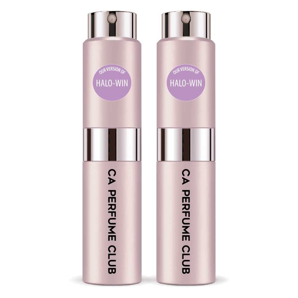 CA Perfume Impression of Halo-win for Women Amber Floral Scent Long Lasting Perfumes for Women Eau De Parfum Travel Size Refillable Atomizer Spray 0.27 Fl Oz 8ml (Set of 2)