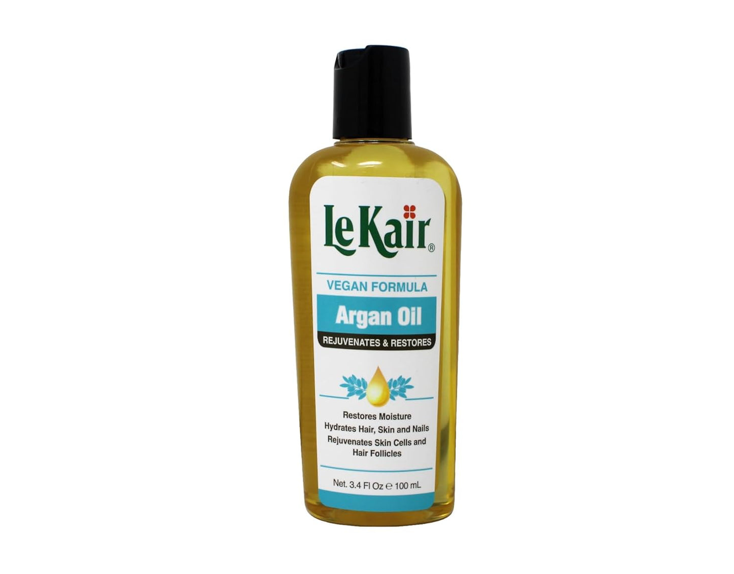 Argan Oil Vegan Formula – Rejuvenates & Restores Moisture to Hair, Skin & Nails, Hydrates & Conditions, 3.4 fl oz